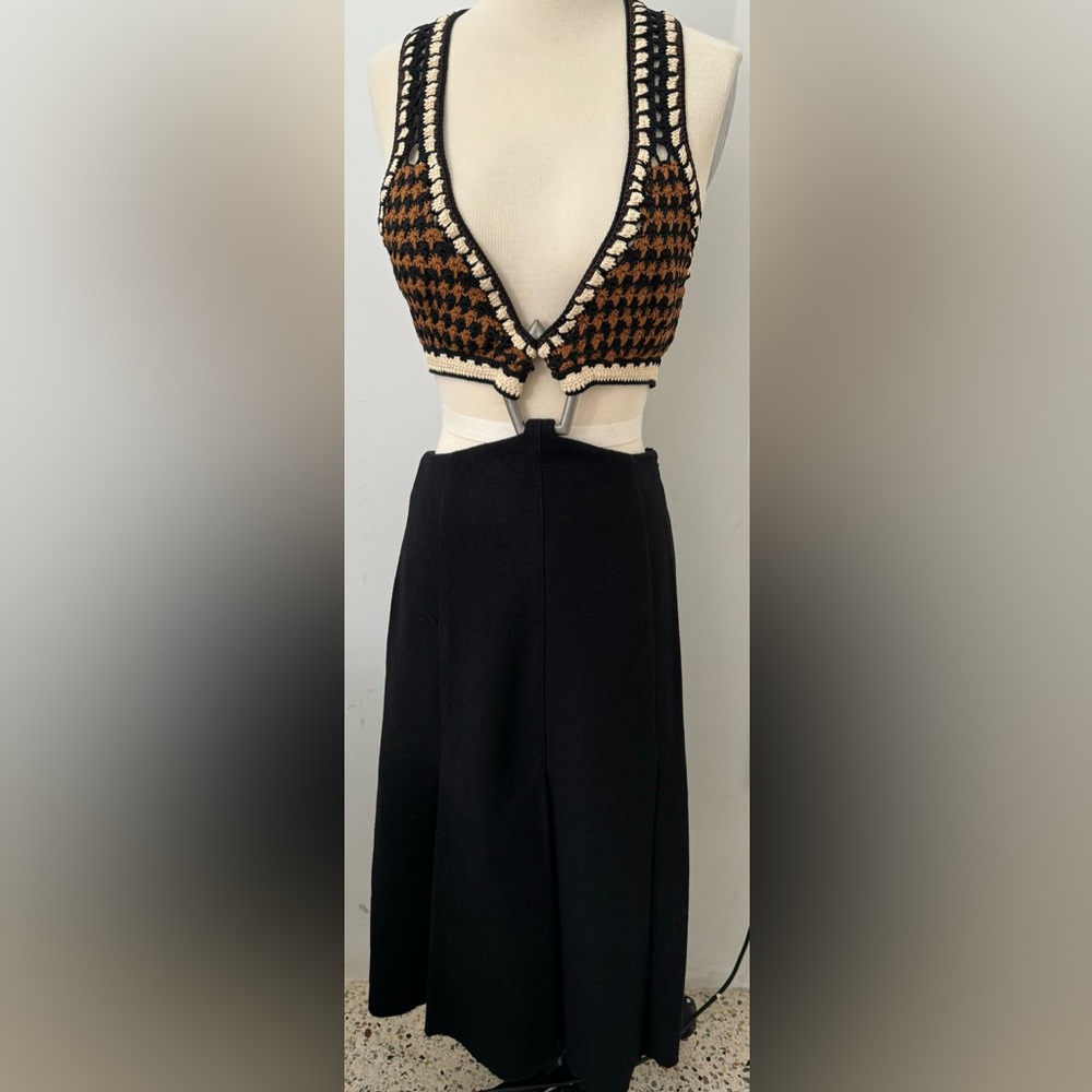 RUNWAY Proenza Schouler Sleeveless Crotchet Cut Out Midi Dress - Picture 8 of 8